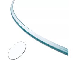 Rond Tafelblad van Gehard Glas voor Eettafel of Salontafel