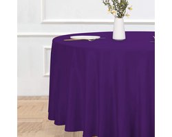 Rond Tafelkleed 120 inch - Waterbestendig & Wasbaar Polyester voor Eettafel en Feesten