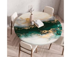 Rond tafelkleed - Afwasbare hoes - Eettafel decoratie - Elastische rand - 60 cm - Paars