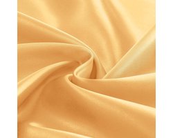 Rond Tafelkleed Satijn Goud 228 cm voor Ronde Tafels Bruiloft Feestdecoratie