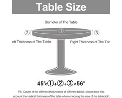 Rond Tafelkleed - Waterdicht Afwasbaar - Eettafel Beschermen - Elastische Rand - 130 cm Diameter - Paars