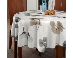 Rond Tafelzeil Aqua Behang Groen/Paars