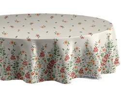 Rond Tafelzeil Bladenspel Ø138cm - Tafelkleed Afwasbaar - Kunststof