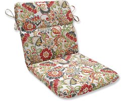 Rond Terrascushion - Binnen & Buiten - Veelkleurig Bloemenpatroon