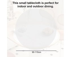Rond Transparant Tafelkleed - 110 cm - Weerbestendig en Elastisch - Bescherming voor Eettafels en Meubels
