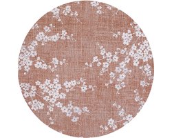 Rond vloerkleed Louis de Poortere Sakura Copper Pink 9371 - maat 140 cm
