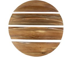 Rond wandrek Binc hout naturel