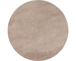 Rond Wasbaar Vloerkleed | Tapijt | Sky | Uni | Beige | 200x200 cm