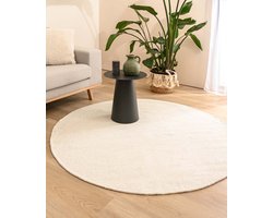 Rond wollen vloerkleed - Ulstein wit 150 cm rond