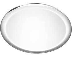 Rond zilveren dienblad van roestvrij staal voor sieraden en decoratie