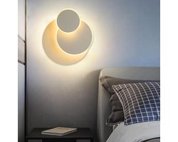 Ronde 360 ​° Draaibare Wandlamp voor binnen -designlamp-Ideaal voor Woon -en Slaapkamer-Warm wit Licht