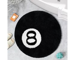 Ronde 8-Ball Tapijt Simulatie Biljart Decoratief Antislip Zacht Badmat