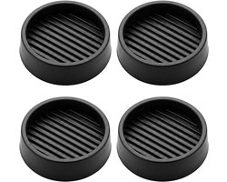 Ronde Antislip Rubber Glijders voor Meubels - 4 Stuks voor Bed, Kast en Bank - Zwart