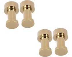 Ronde Badkamer Haakjes - Wandhaakjes Handdoeken - Keuken en Badkamer Organisatie - Messing Materiaal - 30 x 18 millimeter - Goud