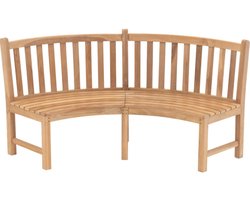 Ronde bank teak 200x53x92cm