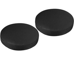 Ronde Barstoel Kussens van PU Leer - 2 Stuks - Afneembare Antislip Stoelhoezen voor Thuisgebruik - 30 cm