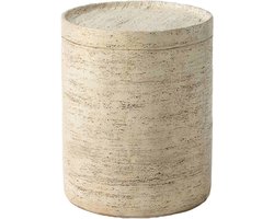 Ronde Betonnen Bijzettafel voor Buiten - 14 Inch Terras Accent Tafel