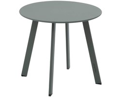 Ronde bijzettafel voor in de tuin van staal met uitlopende poten SAONA
