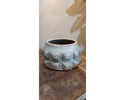 Ronde bloempot van cement