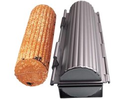 Ronde Broodpan - Broodbakvorm Toast - Brood Bakken - Antikleef Laag - 305x112x85 mm - Zilver