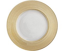 Ronde dienblad - Serveerschaal glas - Hapjes presenteren - Sterk duurzaam materiaal - 27 cm diameter - Transparant