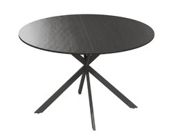 Ronde eettafel 120x120x75cm Zwart Metaal gametafel bijzettafel koffietafel industrieel ontwerp stabiel en duurzaam geschikt voor 4 personen geschikt voor woonkamer keuken eetkamer en familiediners