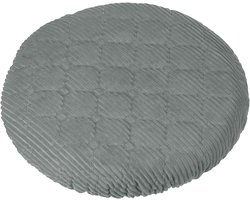 Ronde Elastische Barkruk Covers - Wasbare Stretch Barkrukhoezen voor 25-33cm Stoelen - Grijs