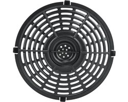 Ronde Grillpan met Antiaanbaklaag voor Airfryer, Inclusief Rubber Bumpers voor Friet, Pizza en Kip, 8.5 Inch Accessoires