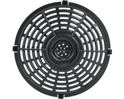 Ronde Grillpan met Antiaanbaklaag voor Airfryer - Inclusief Rubber Bumpers voor Friet, Pizza en Kip - 8.5 Inch Accessoires voor Gezond Koken