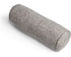Ronde hals kussenrol, ondersteunend kussen voor de nekwervelkolom, verlichtKZQ nekpijn, cilindervormig met kussen kern, wordt geleverd met een afneembare en wasbare kussensloop, 40 cm lang x 15 cm in diameter.