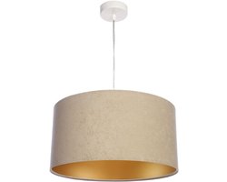 Ronde Hanglamp Beige Fluweel Ø40cm voor Eetkamer en Woonkamer