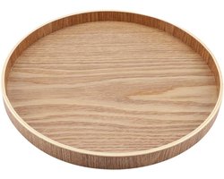 Ronde Houten Dienblad 27 cm - Tijdloos Design voor Stijlvol Serveren in Huis