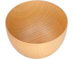 Ronde Houten Kom voor Keuken, Grote Food Container voor Noten, Snacks en Fruit, Eenvoudig Ontwerp, Diameter 30cm, Licht van Kleur