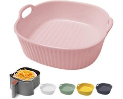 Ronde keramische ovenschaal voor airfryer, 17.5 x 16 x 5.5 cm, ideaal voor lasagne, friet en soep, multicolor glazuur bakvorm