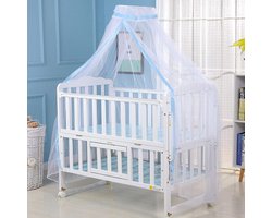 Ronde Klamboe Babybedje Koepelnet met Kant Decoratie Ademend