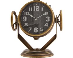Ronde klok tafelmodel koper