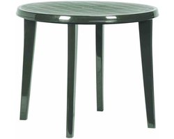 Ronde kunststof eettafel groen ø 90 cm