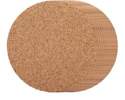 Ronde Kurken Onderzetters voor Thee en Koffie - 100 Stuks Houten Coasters voor Tafel en Huishouddecoratie