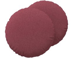 Ronde Kussens - Zachte Zitkussens - Woonkamer Aankleden - Praktische Ritssluiting - Ø80 x 29 cm - Groen