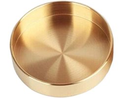 Ronde Messing Lade Metalen Decoratieve Opslag Organizer Trays voor Sieraden Make-up, Toiletartikelen, Keuken Servies - Goudkleurig - Ø14mm