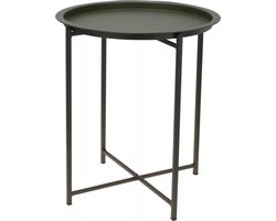 Ronde metalen tuintafel en bijzettafel voor binnen en buiten