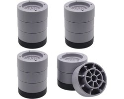 Ronde meubelverhogers (set van 4) - Heavy Duty bedverhogers met een hoogte van 1“, 2” en 3 inch - Verstelbare bedverhogers voor bedframes, meubels, banken en stoelen - Draagvermogen tot 1300 lbs