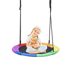 Ronde Nestschommel voor Kinderen en Volwassenen – Waterdicht, Verstelbare Ophanging, 150 kg