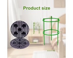 Ronde onderzetters voor planten - set van 4 - 20 cm - hoogwaardig PP-materiaal