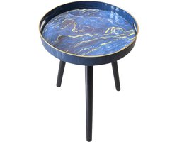 Ronde Outdoor Side Tables met Houten Poten - Ideaal als Koffietafel voor Buiten