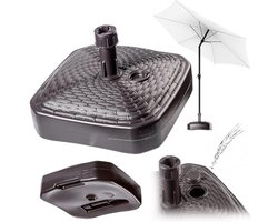 Ronde Parasolstandaard - Vulbaar met Zand, Water of Grind voor Tuin en Terras