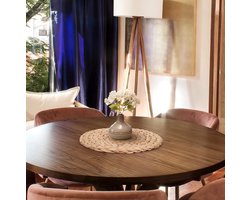 Ronde Placemat,Natuurlijke Rotan Gevlochten Hete Isolatie Placemat,Keukentafel Placemats Hittebestendige Onderzetters Voor Grote Schepen Warme Gerechten Pan Pot(18cm)