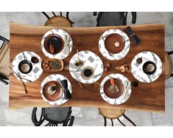 Ronde placemats - Onderlegger - Placemats rond - Breien - Naaien - Patronen - Wol - 10 stuks