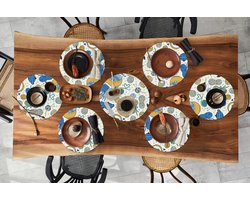 Ronde placemats - Onderlegger - Placemats rond - Breien - Patronen - Wol - 10 stuks