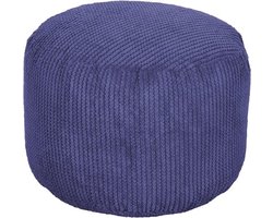 Ronde Poef Voetenbank Paars | Ergonomische Zitzak Ondersteuning voor Woonkamer | Ultra Comfortabel en Duurzaam